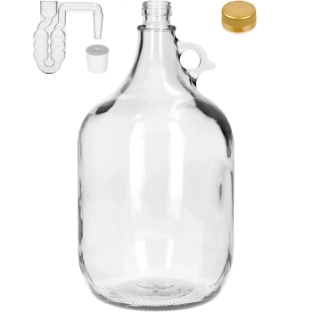 4 x Dama 5L z korkiem i rurką fermentacyjną i zak.