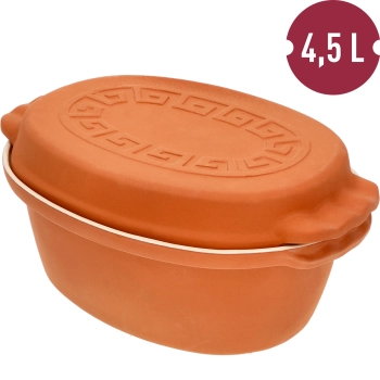 Garnek rzymski szkliwiony 4,5 L (meandry)
