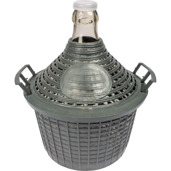 Balon do wina 5 L w koszu plastikowym