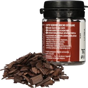 Płatki dębowe mocno opiekane, 20 g