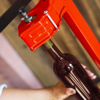 Butelka na wino 0,75 L brązowa - zgrzewka 8szt.