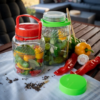 Słoik 3 L z plastikową pokrywą
