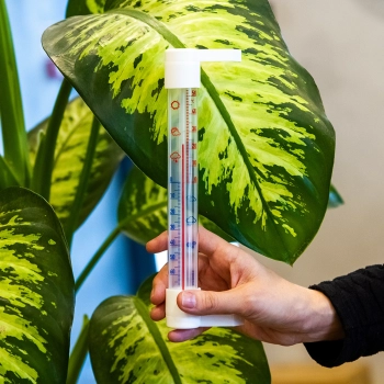 Termometr zewnętrzny z transparentną skalą (-70C do +50C) 23cm mix