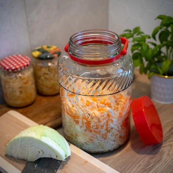 Słoik 5 L z plastikową pokrywą