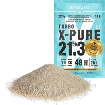 Drożdże Turbo X-Pure 21,3% 48h, 25 L