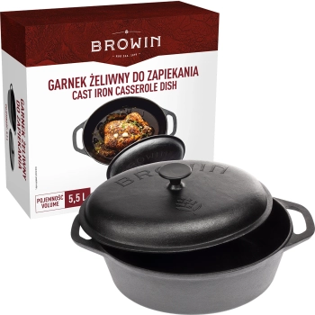 Garnek żeliwny do zapiekania, 5.5 L