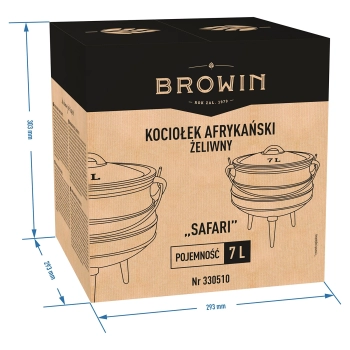 Kociołek żeliwny 7 L afrykański - Safari
