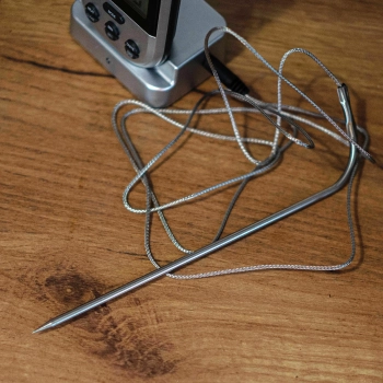 Elektroniczny bezprzewodowy termometr kuchenny z sondą (0C do 250C)
