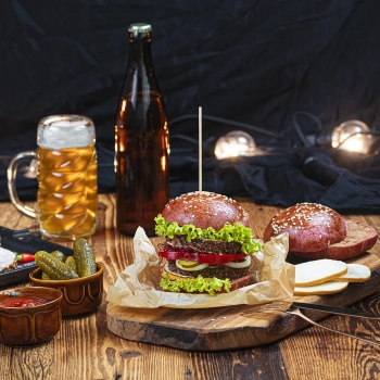 Prasa do hamburgerów - aluminiowa, średnica 12 cm