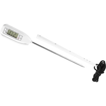 Elektroniczny termometr kuchenny (-50C do +300C) z etui, biały