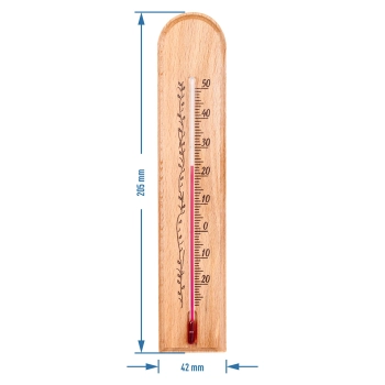 Termometr pokojowy ze wzorkiem (-20C do +50C) 20cm