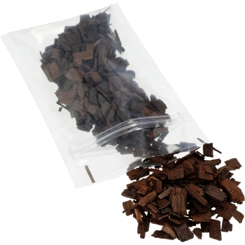 Płatki dębowe mocno opiekane do aromatyzacji alkoholi (whisky, bourbon, brandy, koniak, piwo), 50 g