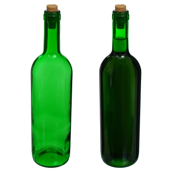 Butelka na wino 0,75 L zielona - zgrzewka 8 szt.