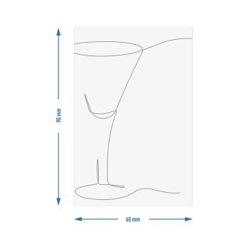 Etykiety samoprzylepne 60 x 90 mm na butelki, nalewkę, alkohol, wódkę - 20 szt.