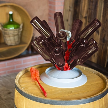Butelka na wino 0,75 L brązowa - zgrzewka 8szt.