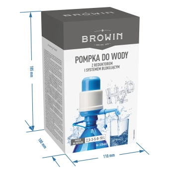 Pompka do wody z reduktorem i systemem blokującym