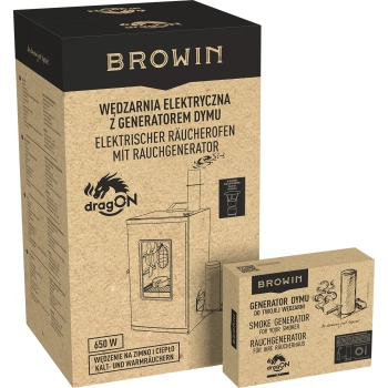 Wędzarnia elektryczna - dragON z generatorem dymu, cyfrowa 65 L