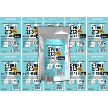 Drożdże Turbo X-Pure 21,3%, 10 x 25 L, 1,35 kg