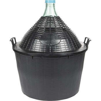 Balon do wina 34 L w koszu plastikowym
