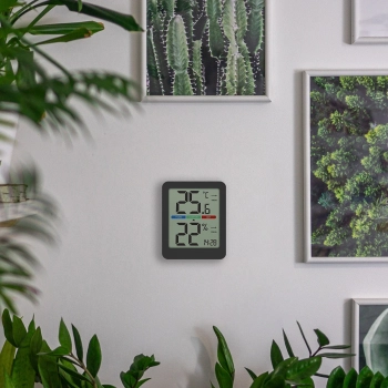 Termometr elektroniczny pokojowy, czarny