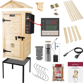 Wędzarnia 200 L dragON Wood 100E drewniana elektryczna