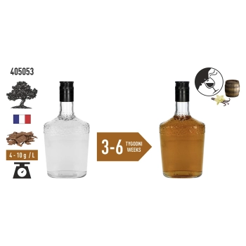 Płatki dębowe waniliowe, mocno opiekane, 50 g