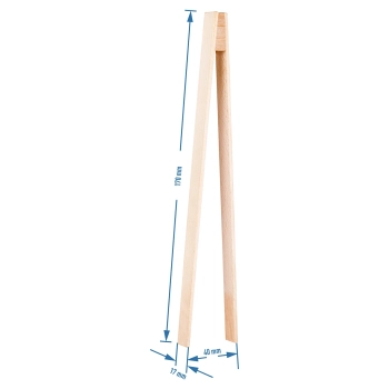 Szczypce drewniane 17 cm