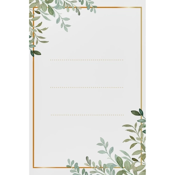 Etykiety samoprzylepne 60 x 90 mm na butelki, słoiki, prezenty wzór florystyczny - 20 szt.