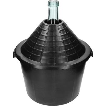 Balon szklany do wina 54 L - w koszu z tworzywa