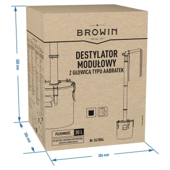 Destylator modułowy 30 L z głowicą typu Aabratek - elektryczny