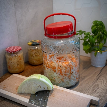 Słoik 5 L z plastikową pokrywą
