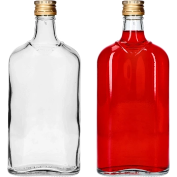 Butelka Piersiówka 500 ml z zakrętką, 6 szt.