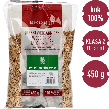 Zrębki do wędzenia/grillowania, buk, 450 g, kl. 2