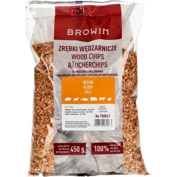 Zrębki do wędzenia/grillowania, olcha, 450 g, kl. 2