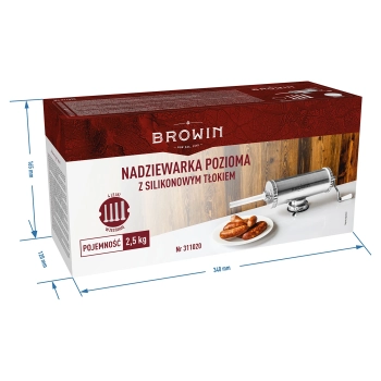 Nadziewarka pozioma 2,5 kg z silikonowym tłokiem