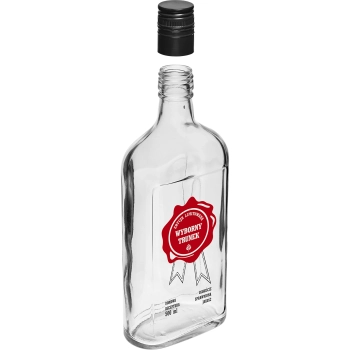Butelka 0,5 L z zakrętką i nadrukiem 2-kolorowym Wyborny Trunek - 4 szt.