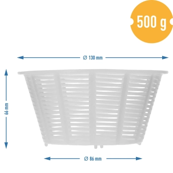 Forma serowarska okrągła Ø 13 x 7 cm na 500 g