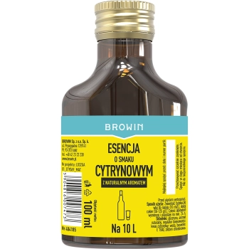 Esencja o smaku cytrynowym z naturalnym aromatem na 10 L - 100 ml