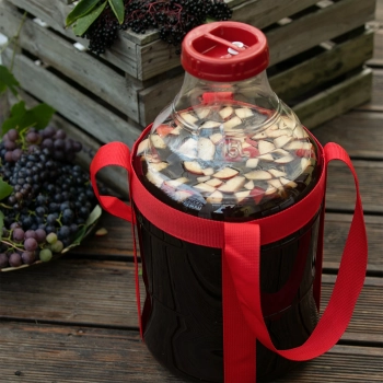 Balon do wina lekki, nietłukący, z szelkami, 15 L