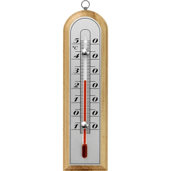 Termometr pokojowy ze srebrną skalą (-10C do +50C) 16cm mix