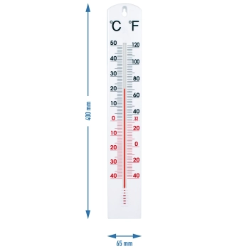 Termometr uniwersalny biały (-40C do +50C) 40cm