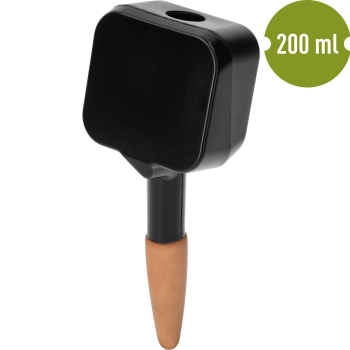 Nawadniacz do roślin – tabliczka czarna z ceramiczną nóżką, 200 ml