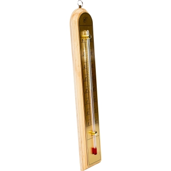 Termometr pokojowy ze złotą skalą (-10C do +60C) 28cm mix