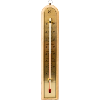Termometr pokojowy ze złotą skalą (-10C do +60C) 28cm mix