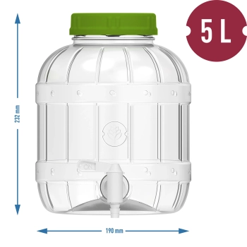 Wielofunkcyjny słoik z kranikiem 5 L