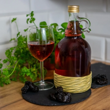 Butelka Gallone 1L w oplocie, z zakrętką
