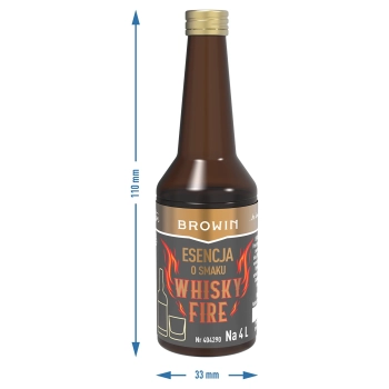 Esencja o smaku Whisky Fire na 4 L, 40ml