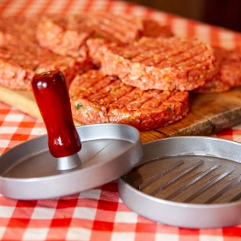 Prasa do hamburgerów - aluminiowa, średnica 12 cm