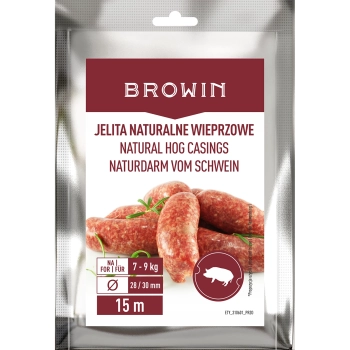 Jelita naturalne wieprzowe - kaliber 28/30mm, 15m