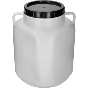 Beczka Kwadratowa na 50 L, biała, z uchwytami 50 L